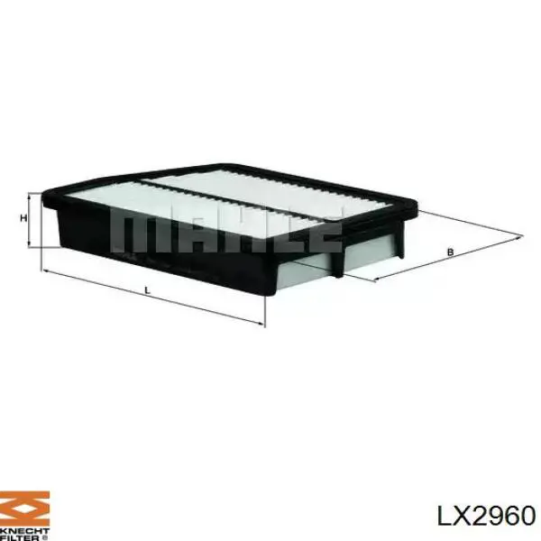 LX2960 Knecht-Mahle воздушный фильтр