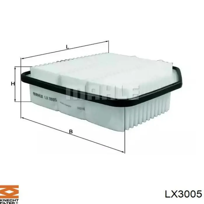 LX3005 Knecht-Mahle воздушный фильтр
