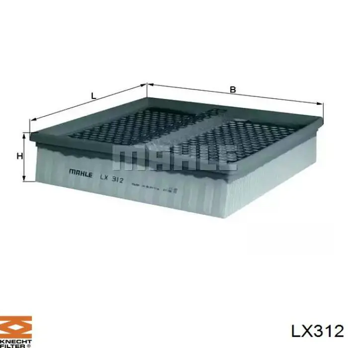 LX312 Knecht-Mahle воздушный фильтр