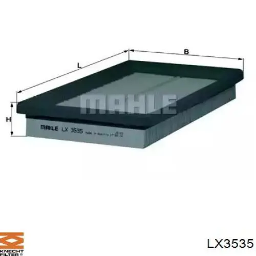 LX3535 Knecht-Mahle воздушный фильтр