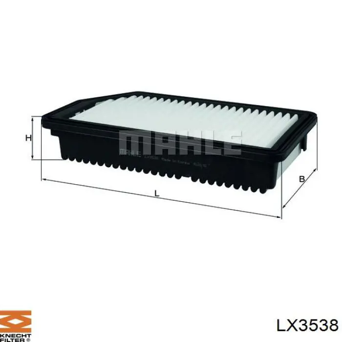 LX3538 Knecht-Mahle воздушный фильтр