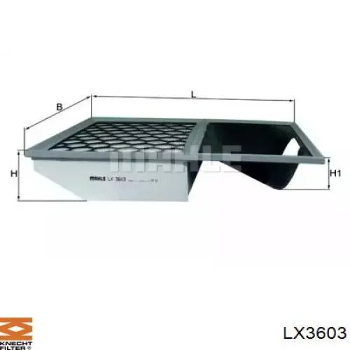 LX3603 Knecht-Mahle воздушный фильтр