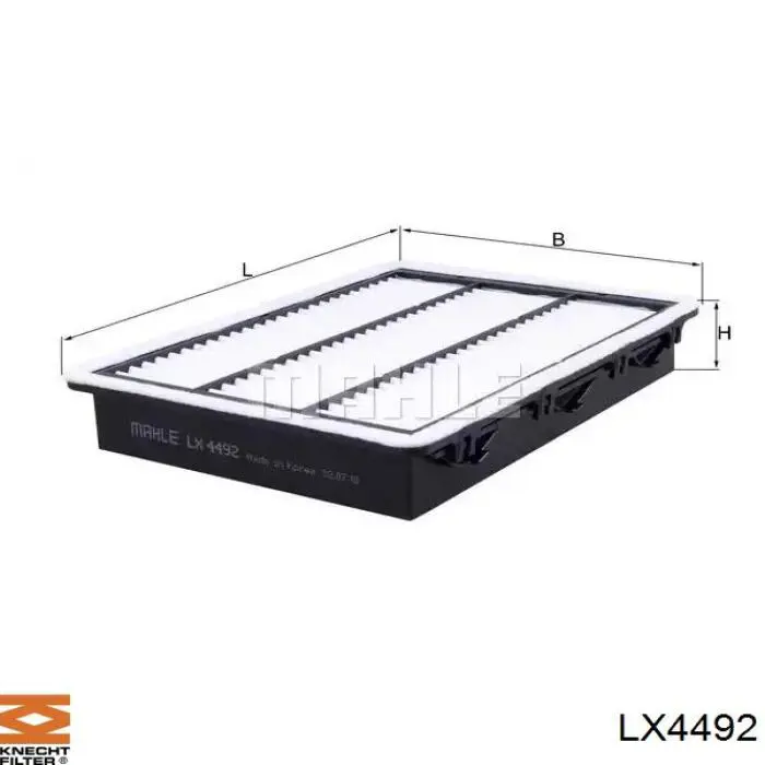 LX4492 Knecht-Mahle filtro de ar