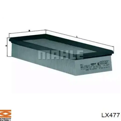 LX477 Knecht-Mahle воздушный фильтр