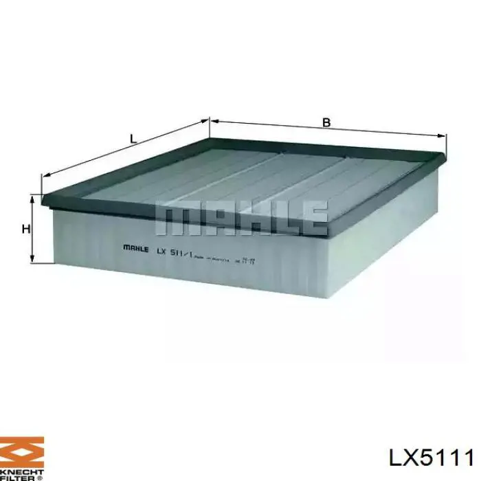 LX5111 Knecht-Mahle воздушный фильтр