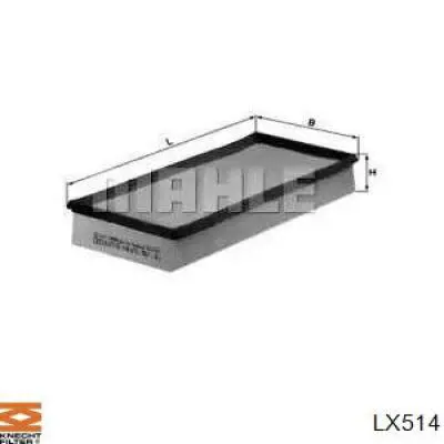 LX514 Knecht-Mahle воздушный фильтр
