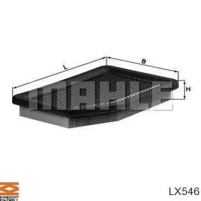 LX546 Knecht-Mahle воздушный фильтр