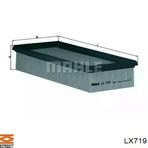 LX719 Knecht-Mahle воздушный фильтр