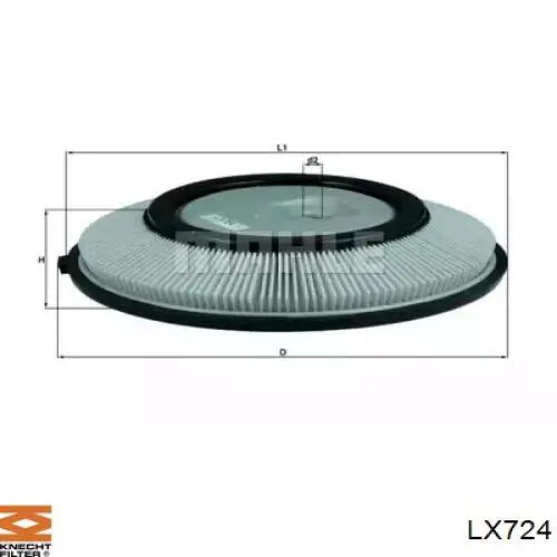 Воздушный фильтр LX724 Knecht-Mahle