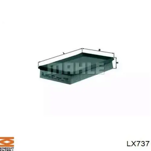 LX737 Knecht-Mahle воздушный фильтр