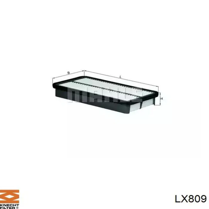 LX809 Knecht-Mahle воздушный фильтр