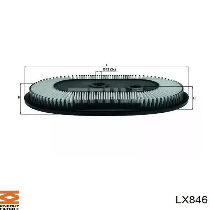 LX846 Knecht-Mahle воздушный фильтр