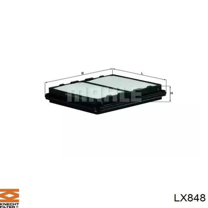 LX848 Knecht-Mahle воздушный фильтр