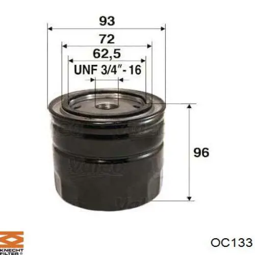 OC133 Knecht-Mahle масляный фильтр