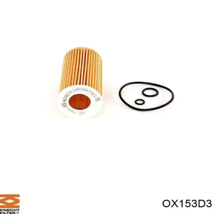 Масляный фильтр OX153D3 Knecht-Mahle