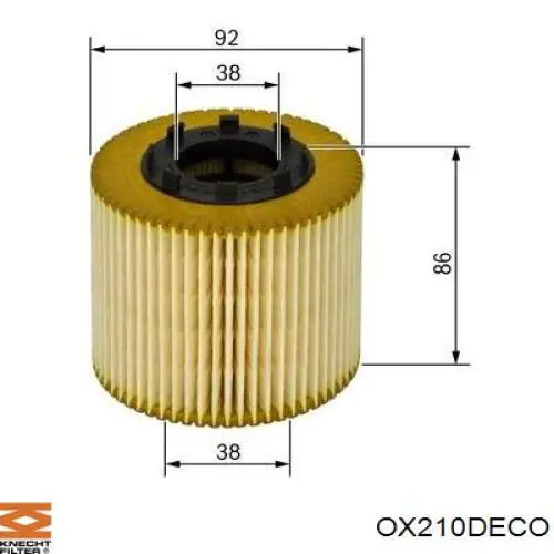 OX 210D ECO Knecht-Mahle масляный фильтр
