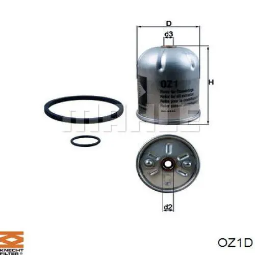 OZ1D Knecht-Mahle масляный фильтр