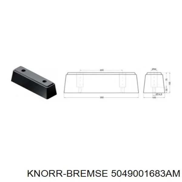 Купить 5049001683AM Knorr-bremse Трос переключения передач