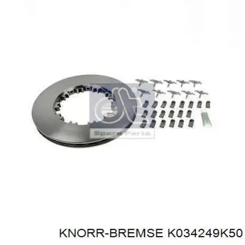 Передние тормозные диски K034249K50 Knorr-bremse