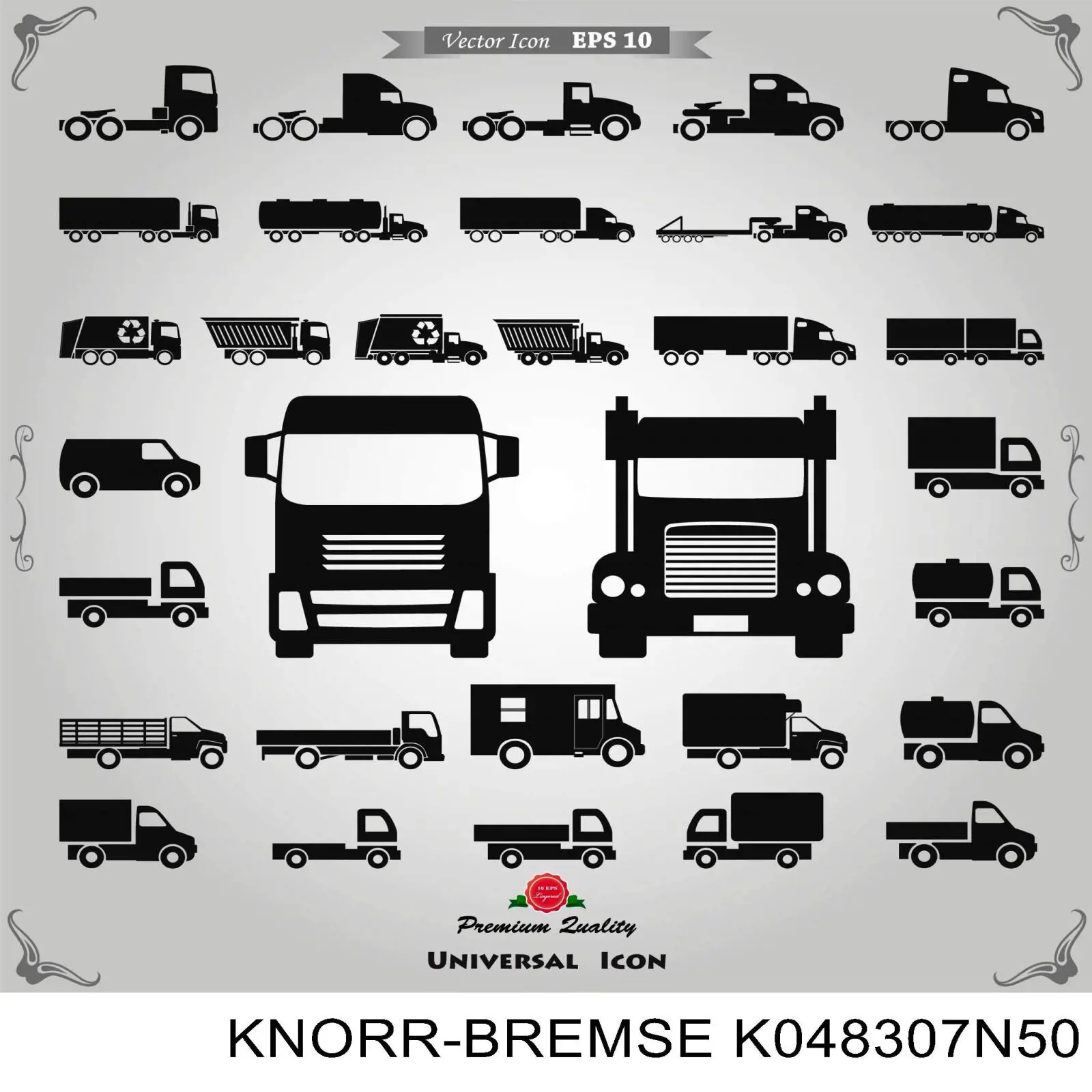 K048307N50 Knorr-bremse válvula de limitação de pressão do sistema pneumático