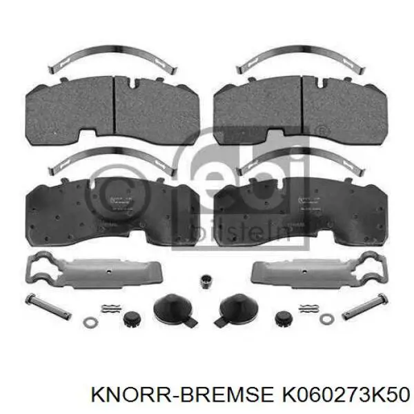 Задние тормозные колодки K060273K50 Knorr-bremse