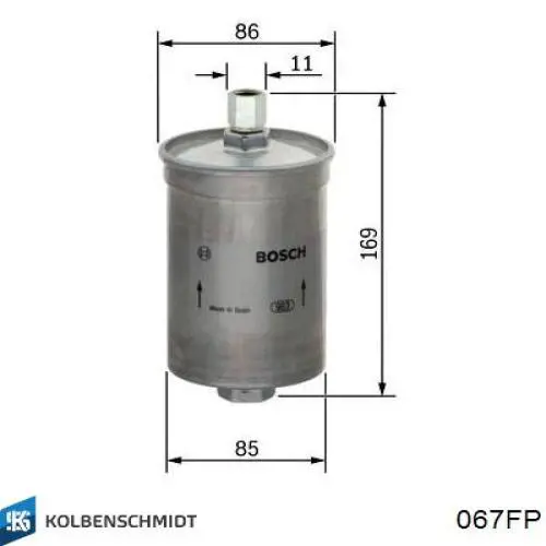 067-FP Kolbenschmidt топливный фильтр