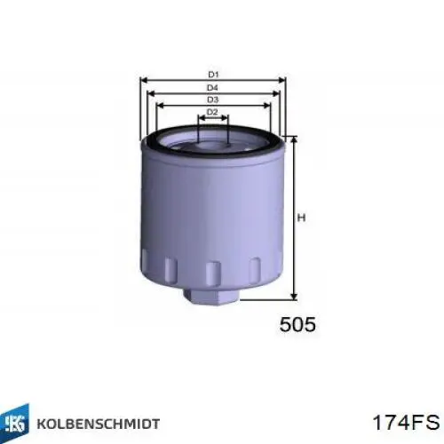 174FS Kolbenschmidt топливный фильтр
