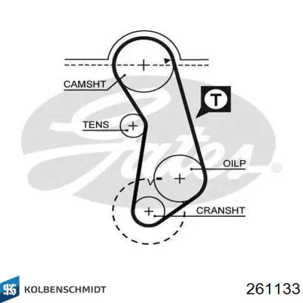 Выпускной клапан 261133 Kolbenschmidt
