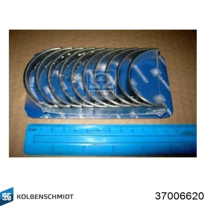 37006620 Kolbenschmidt Комплект коренных вкладышей коленвала , 2-й ремонт