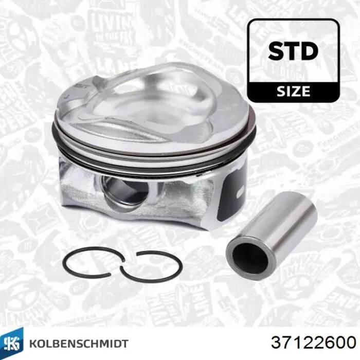 Купить 37122600 Kolbenschmidt Вкладыши коленвала, коренные, комплект, стандарт (STD)