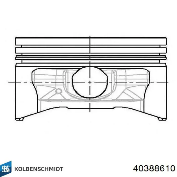 Поршня, 1-й ремонт (+0,25) Kolbenschmidt 40388610 цена, от 77.70 USD