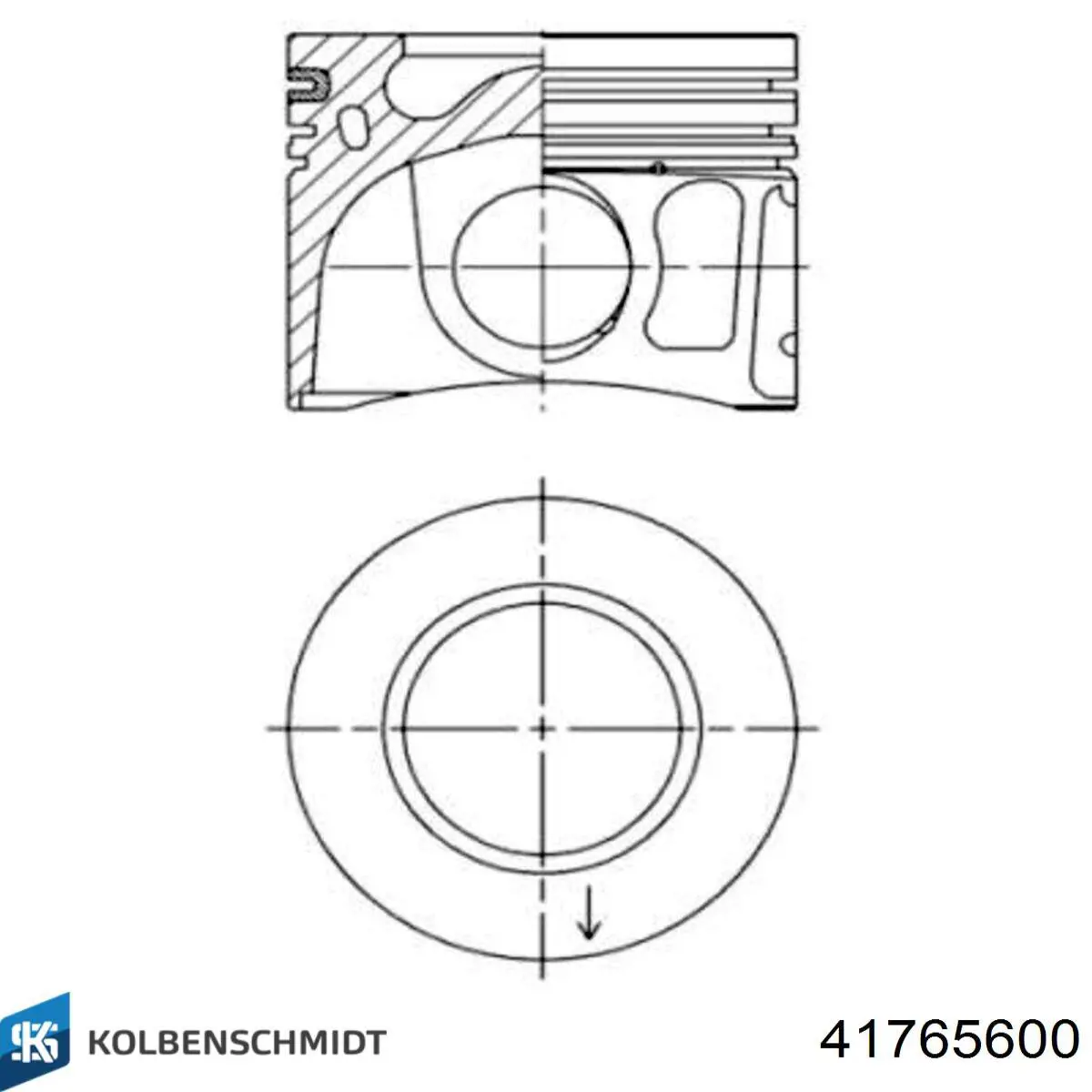 9800484580 Peugeot/Citroen pistão do kit para 1 cilindro, std