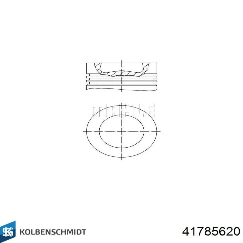 028PI00155002 Mahle Original Поршня, 2-й ремонт