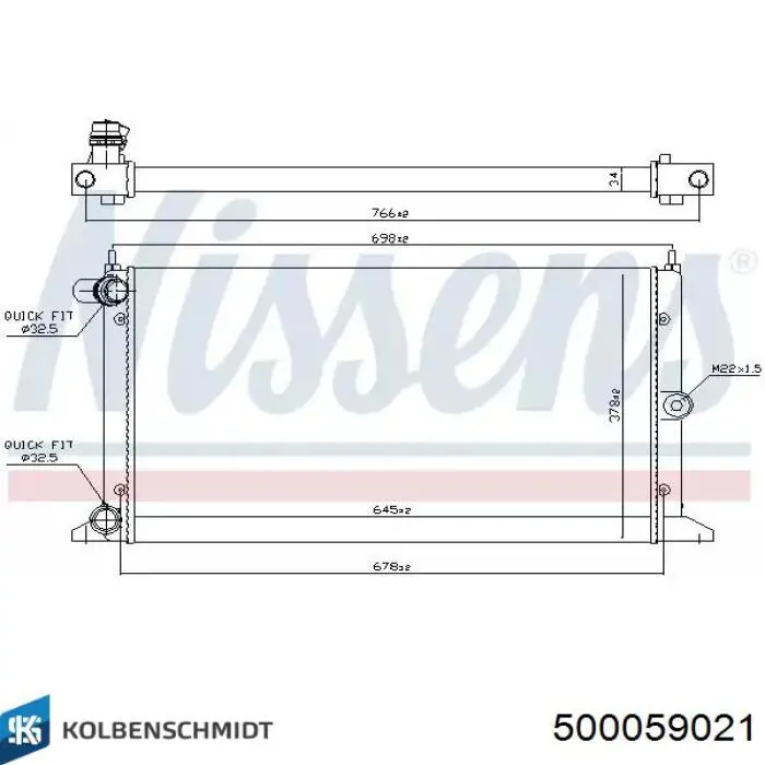 Помпа 500059021 Kolbenschmidt