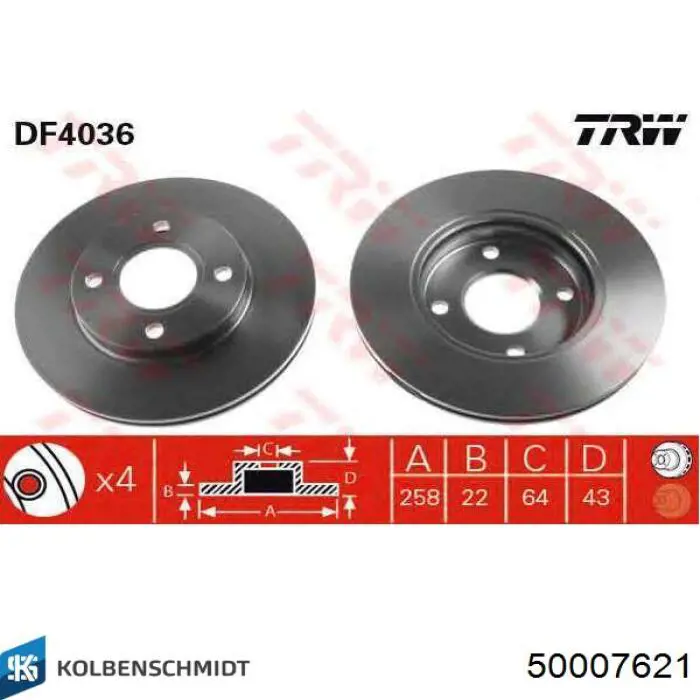 50007621 Kolbenschmidt