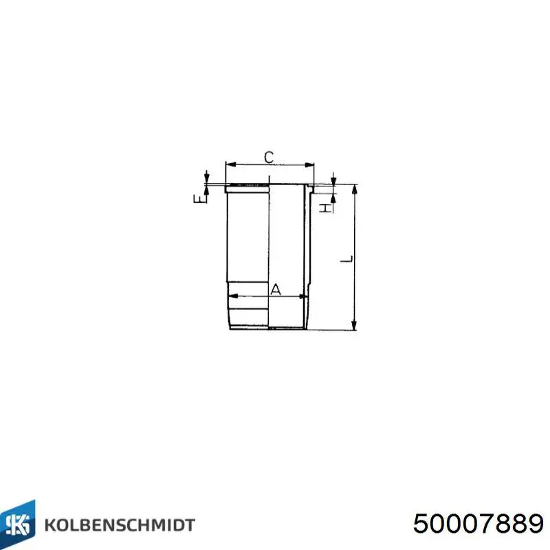 Купить 50007889 Kolbenschmidt Кольцо уплотнительное под гильзу двигателя