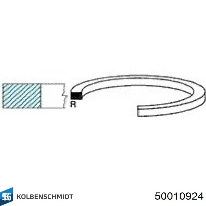Комплект поршневых колец на 1 цилиндр, стандарт 403130003 Mar-mot