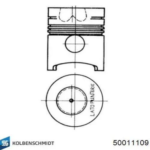 Купить 50011109 Kolbenschmidt Стандартные поршневые кольца в комплекте