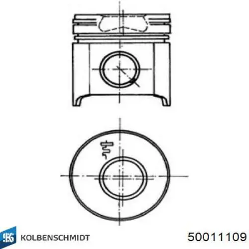 Кольца поршневые 50011109 Kolbenschmidt