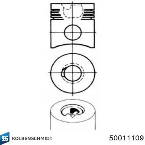 Поршневые кольца, стандартные Kolbenschmidt 50011109 цена, от 11.64 USD