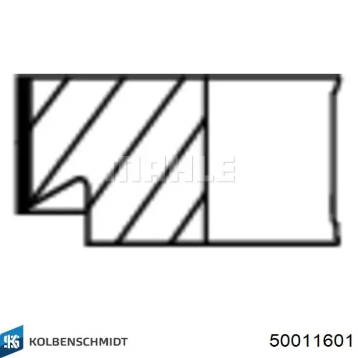 50011601 Kolbenschmidt Комплект поршневых колец, STD
