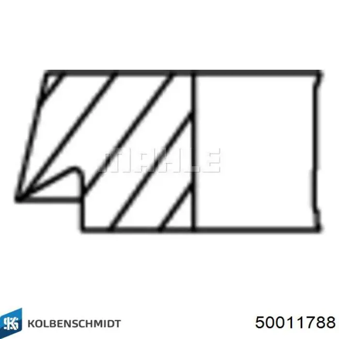 50011788 Kolbenschmidt кольца поршневые комплект на мотор, std.