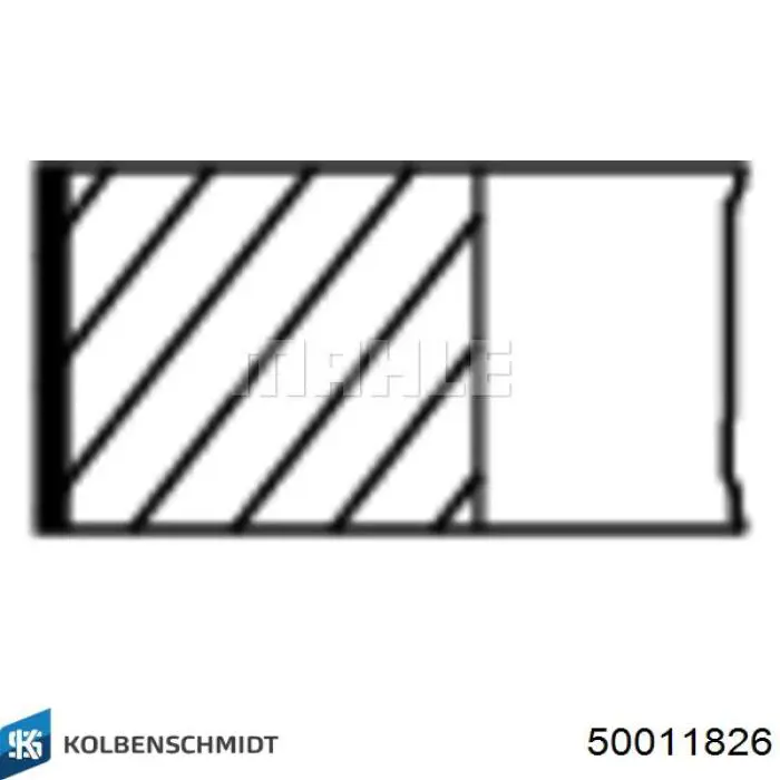50011826 Kolbenschmidt Комплект поршневых колец, STD