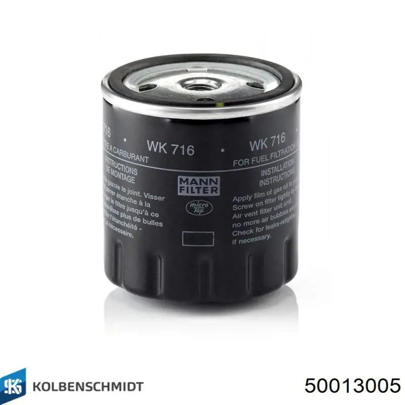 Фильтр тонкой очистки топлива Kolbenschmidt 50013005 цена, от 5.33 USD