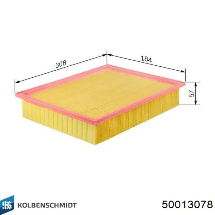 Воздушный фильтр 50013078 Kolbenschmidt