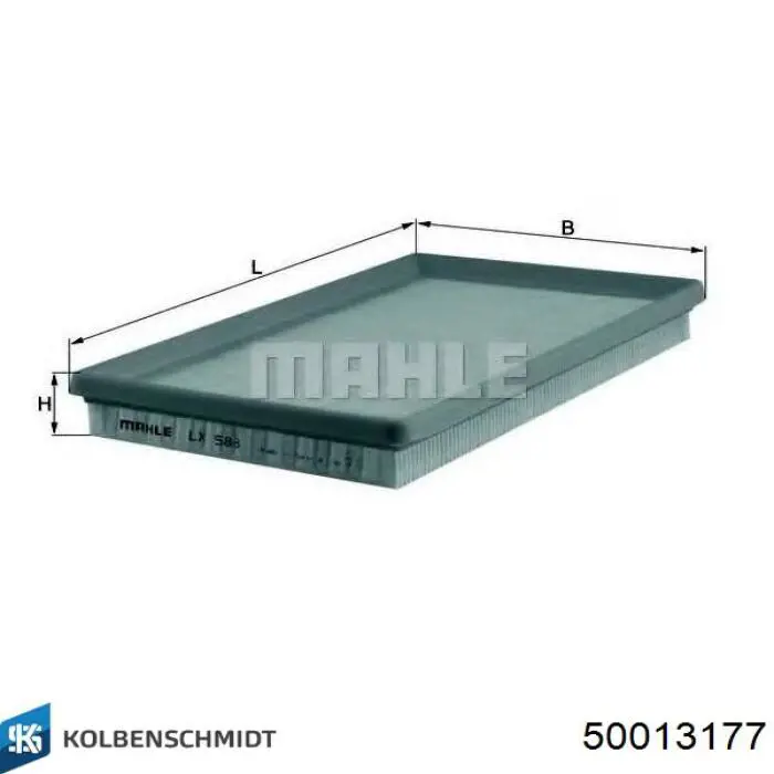 Элемент воздушного фильтра Kolbenschmidt 50013177 цена, от 4.49 USD