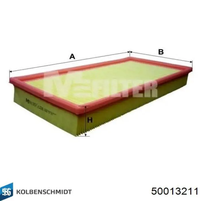 Элемент воздушного фильтра Kolbenschmidt 50013211 цена, от 6.50 USD