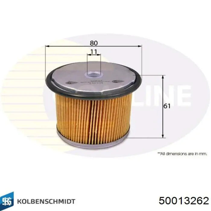 Filtro combustible 50013262 Kolbenschmidt