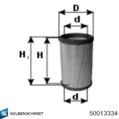 Воздушный фильтр 50013334 Kolbenschmidt