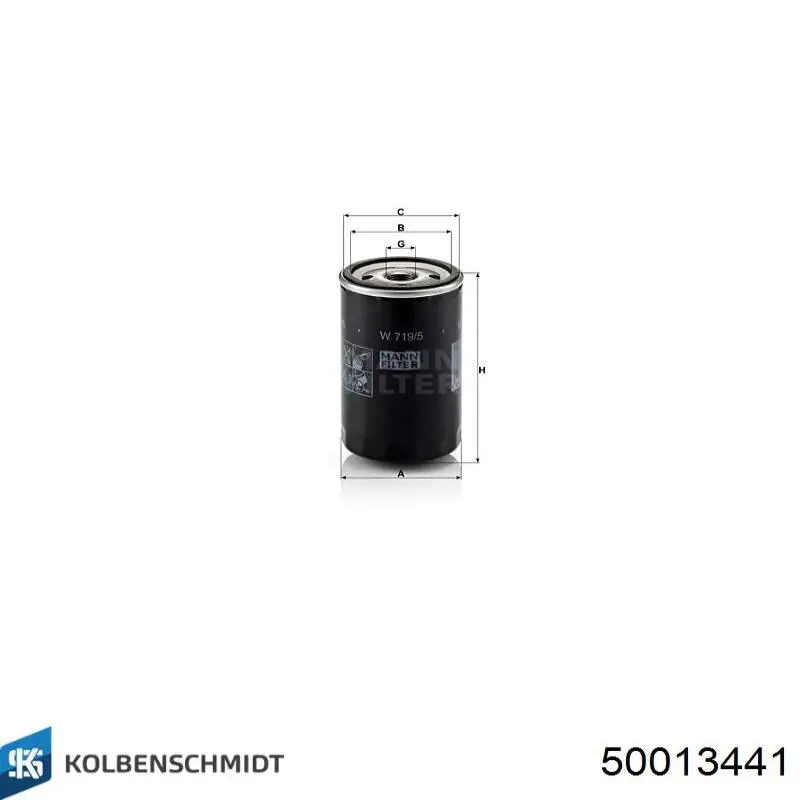 Купить 50013441 Kolbenschmidt Автомобильный фильтр воздуха